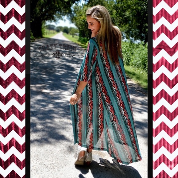 Desperado Serape Duster by Crazy Train - Picture 3 of 8